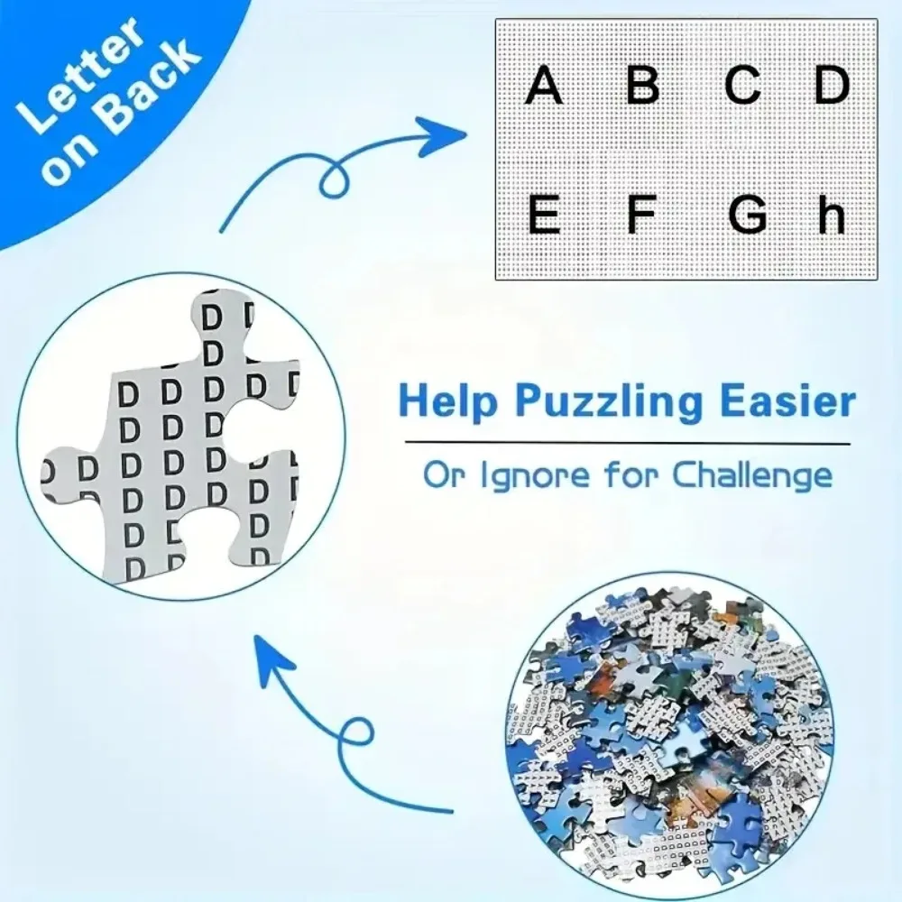 500/1000/1200/2000PCS Puzzle Elegant Women and Horseshoe Lotus Jigsaw Modern Home Decor Family Fun Holiday and Birthday Gifts - view 3
