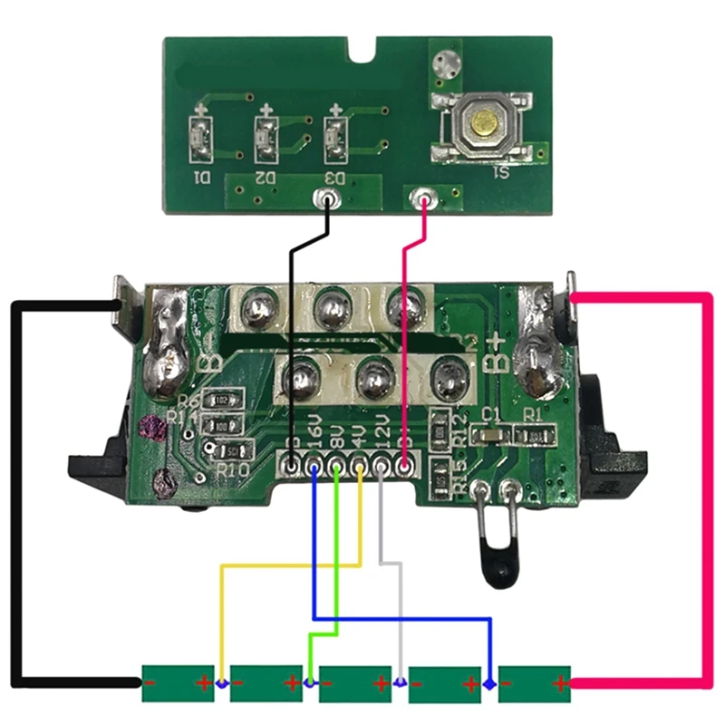 Placa de circuito de protección de carga PCB, batería de iones de litio, DCB200, BMS, para DEWALT 20V, DCB201, DCB203, DCB204, 18V