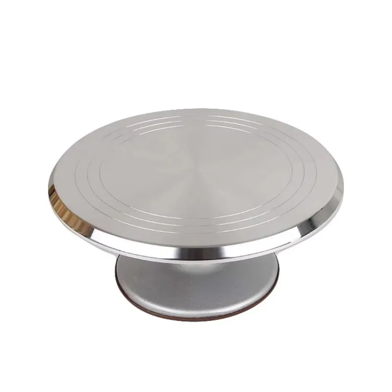 

Turntable cake rotating cake holder 12 inch metal cake turntable decorating tool
