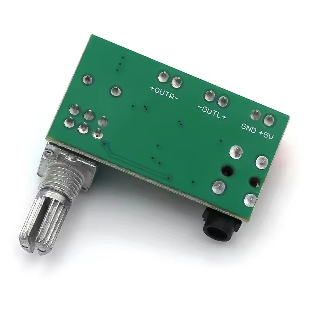 PAM8403 Audio Module for Sound Projects Featuring Volume Knob AUX Input Dual 3W Output and 5V USB Power Supply