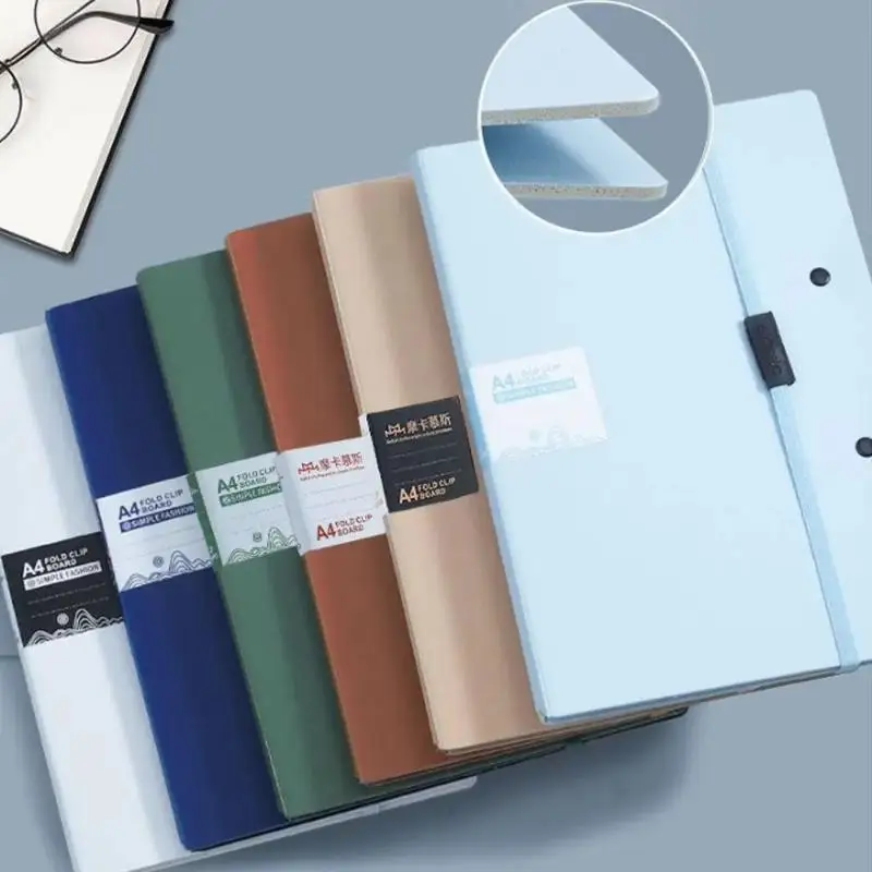 Foldable Folders A4 To A5 Folding Board Student Test Paper Storage Folder