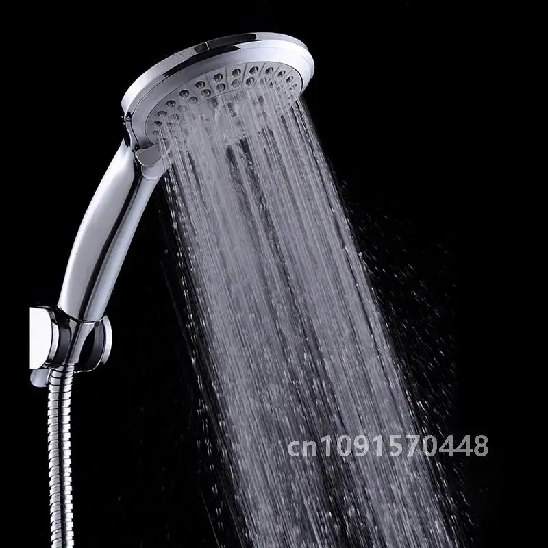 Zhangji 5 Function Round Rain Shower Head Set with Shower Hose Shower Holder For Bathroom Top Quality Two colors Send Randomly