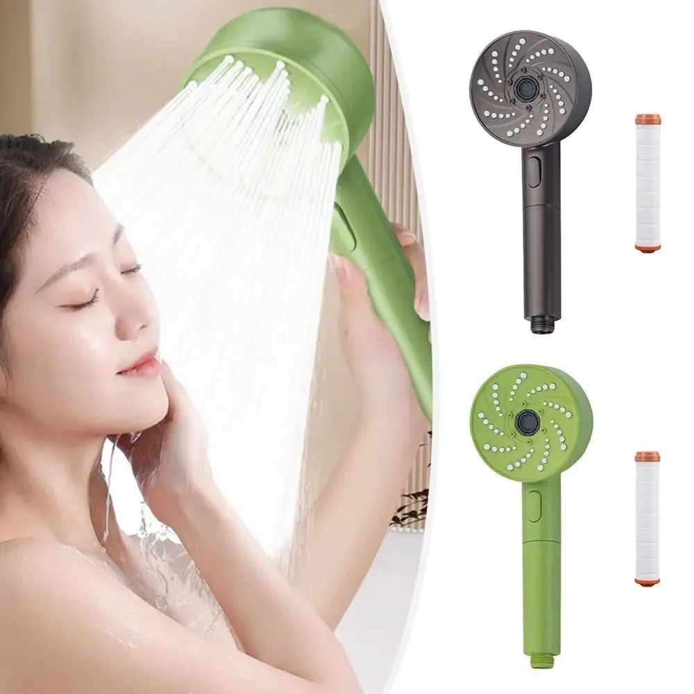 

Large Panel Shower Head Pressurised 4 Modes Adjustable Spa Shower Rainfall High Pressure Shower Head Bathroom Shower Accessories