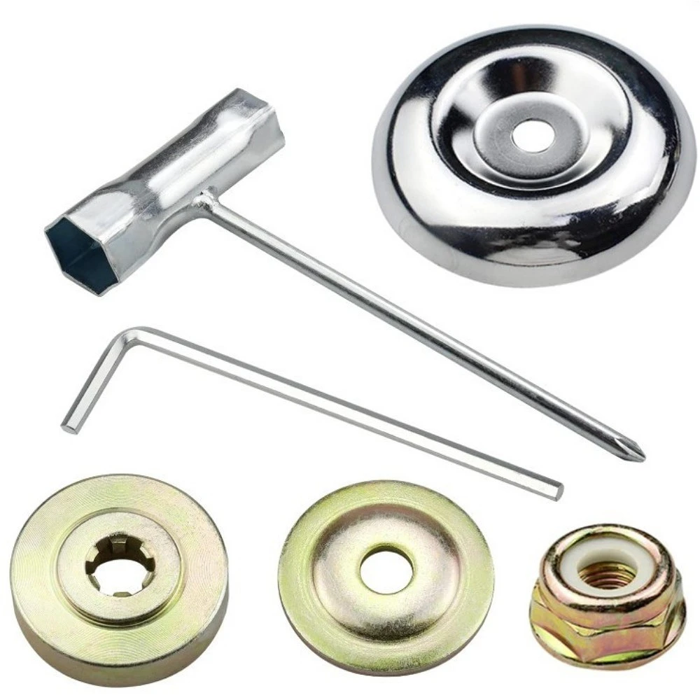 

Universal Lawn Mower Trimmer Head Adapter with Fixing Nut Kit for Grass Cutter Blade Replacement Garden Tool Accessories