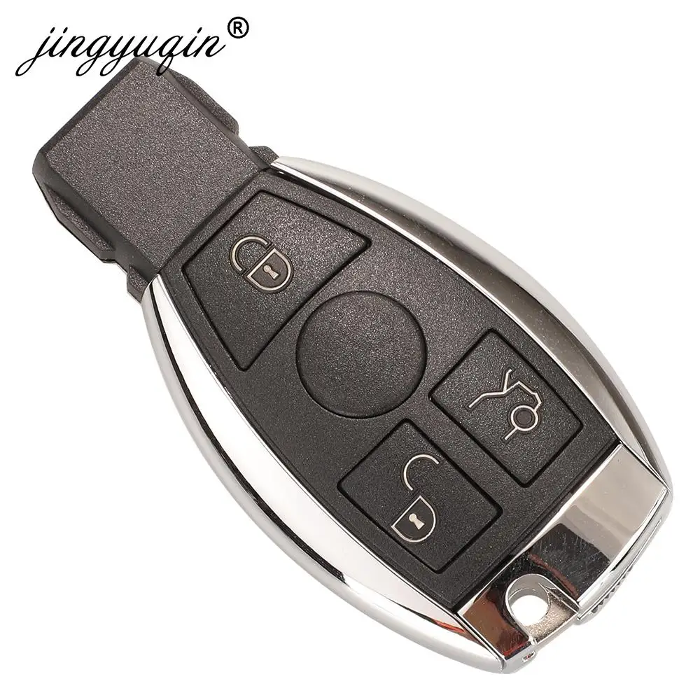 jingyuqin 3/4 Buttons Smart Remote Car Key Shell For Mercedes Benz NEC C E R S CL GL SL CLK SLK Auto Keyless Fob No logo