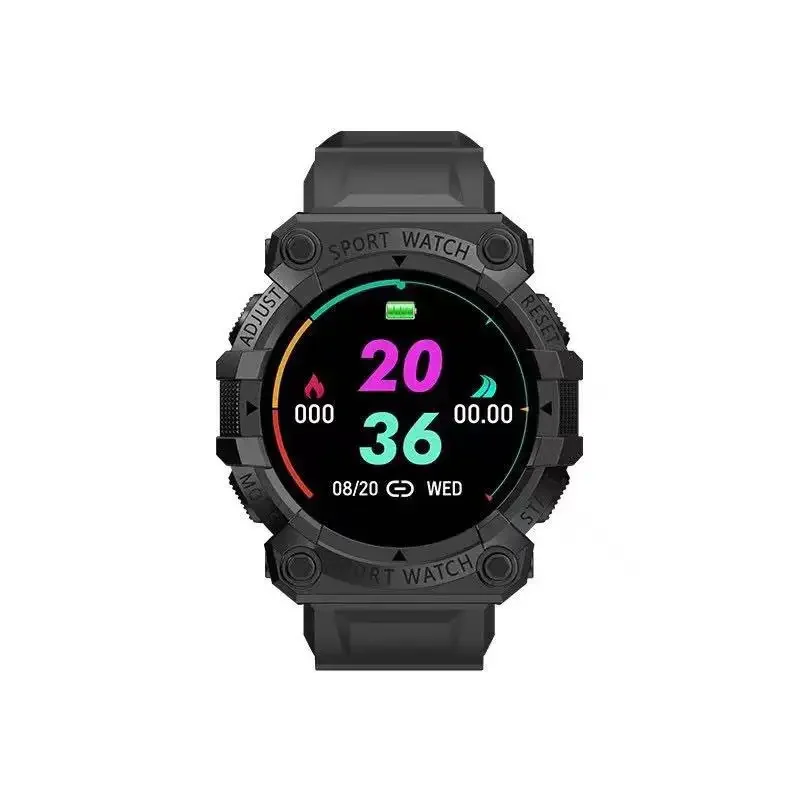 Touch Screen Relógios Inteligentes para Homens e Mulheres, Bluetooth Smartwatch, Pulseira de Fitness, Smartband para iOS, Android Telefone Móvel, FD68