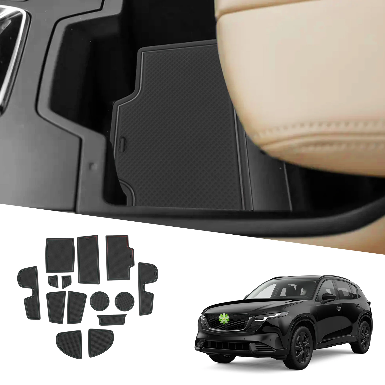 LFOTPP Türrillenmatte für 2026 Mazda CX-5 LHD Rutschfeste Türlückenmatten Mazda CX-5 Auto-Innenausstattung Mazda CX-5 Zubehör – Detail 9