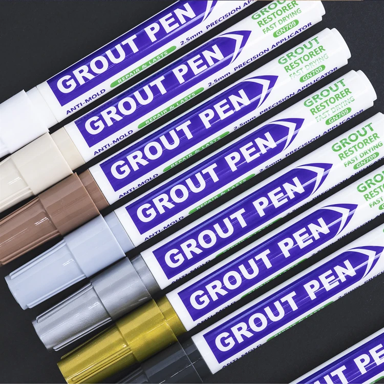 Weißer Fugenstift in 8 Farben, Wasserfester Wandfugen-Restaurierungsstift für Badezimmerwand und Boden, Dekontaminations- und Nahtreparaturstifte – Detail 17