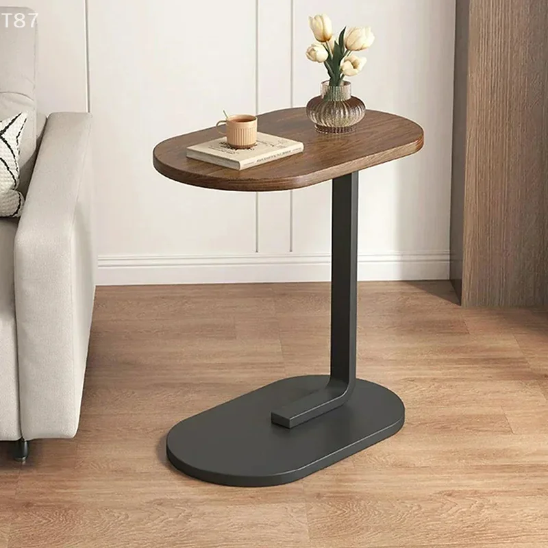 Portability Household Compact Tea Table C Shaped Side Table Modern Light Luxury Style Small Coffee Table Living Room image 2