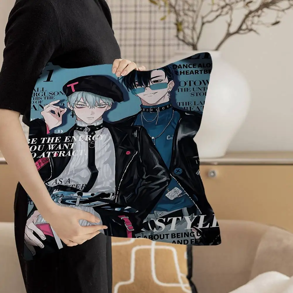 أنيمي ألف غريبة المرحلة إيفان حتى وسادة أنيمي وسادة أريكة سرير رئيس وسادة غطاء غطاء الوسادة 45x45 سم الموضة