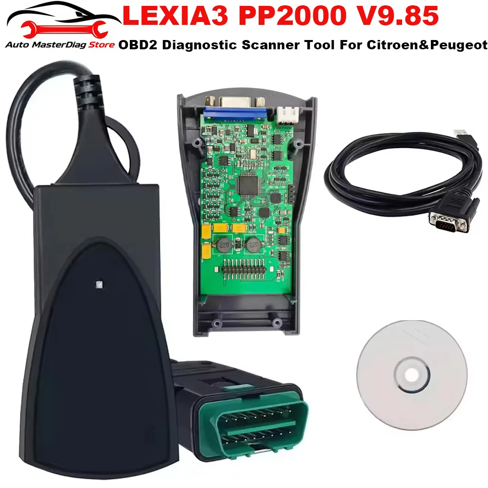 Диагностический инструмент A+++ Lexia 3 PP2000 Chip WIFI Diagbox V9.85, программное обеспечение для диагностики Lexia 3 OBD2, автосканер для Citroen и Peugeot.