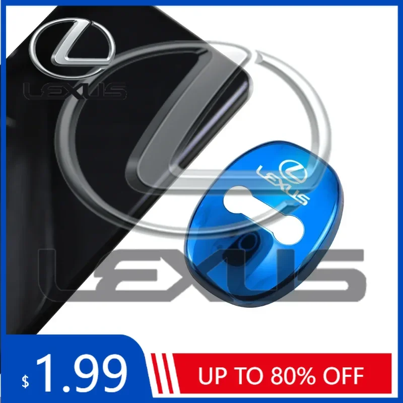

Car Sticker For Lexus RX ES LS IS250 IS300 GS350 CT200h ES300 GX460 LX570 4pcs 3D Car Protect Door Lock Buckle Cover Stickers Ac