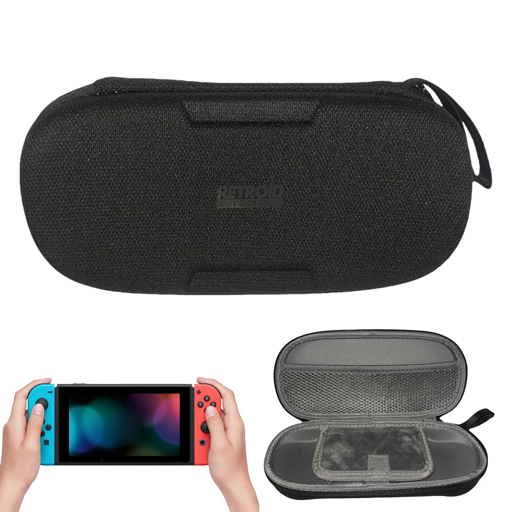 Protable Carrying Case with Mesh Pocket Travel Protective Case Travel Carrying Bag for Retroid Pocket 5 Handheld Game Console