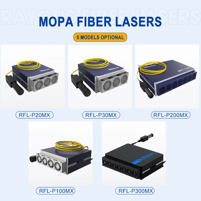 Raycus RFL-P300MX 300W Mopa Pulse Fiber Laser Source for Welding Cutting Cleaning Marking