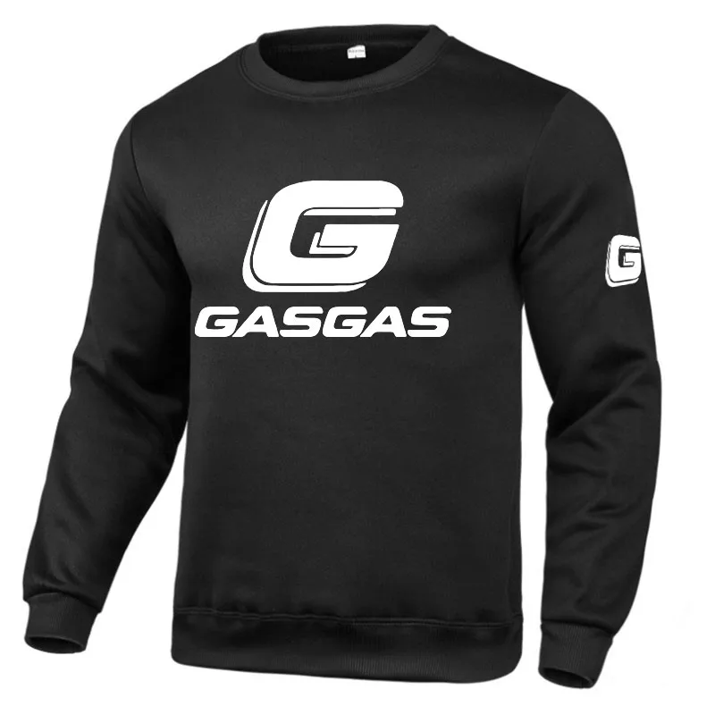 GASGAS-Sudadera con capucha para hombre y mujer, suéter informal de color liso, a la moda, para primavera e invierno