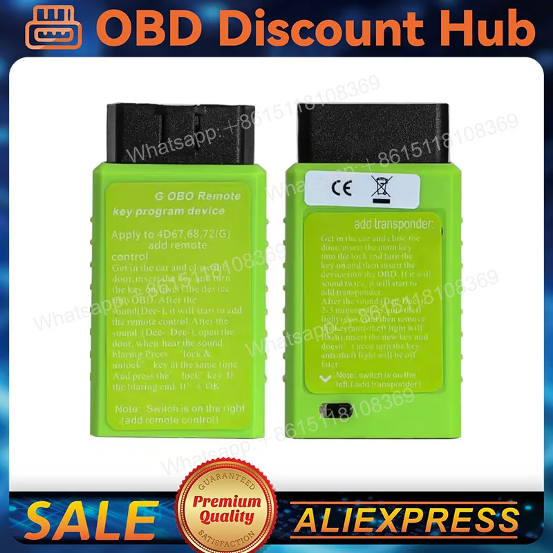 Dispositif de programmation de clés à distance OBD pour véhicules Toy-ota G & H avec transpondeur 4D67 68 72(G) et commutateur via programmeur de clés OBD2