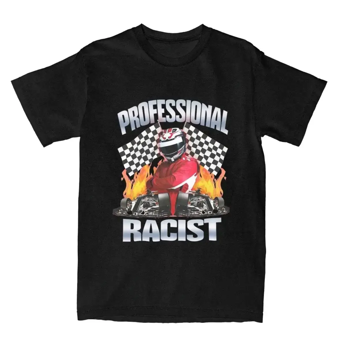 

Racist Fan Match T-shirt Professionally Certified As Mixed Gender Clothing Fashion Racing Hip-Hop Style Short Sleeved 90007