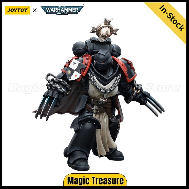 

【In Stock】JOYTOY Warhammer 40K Black Templars Primaris Sword Brethren Alberic 1/18 Action Figure Toy