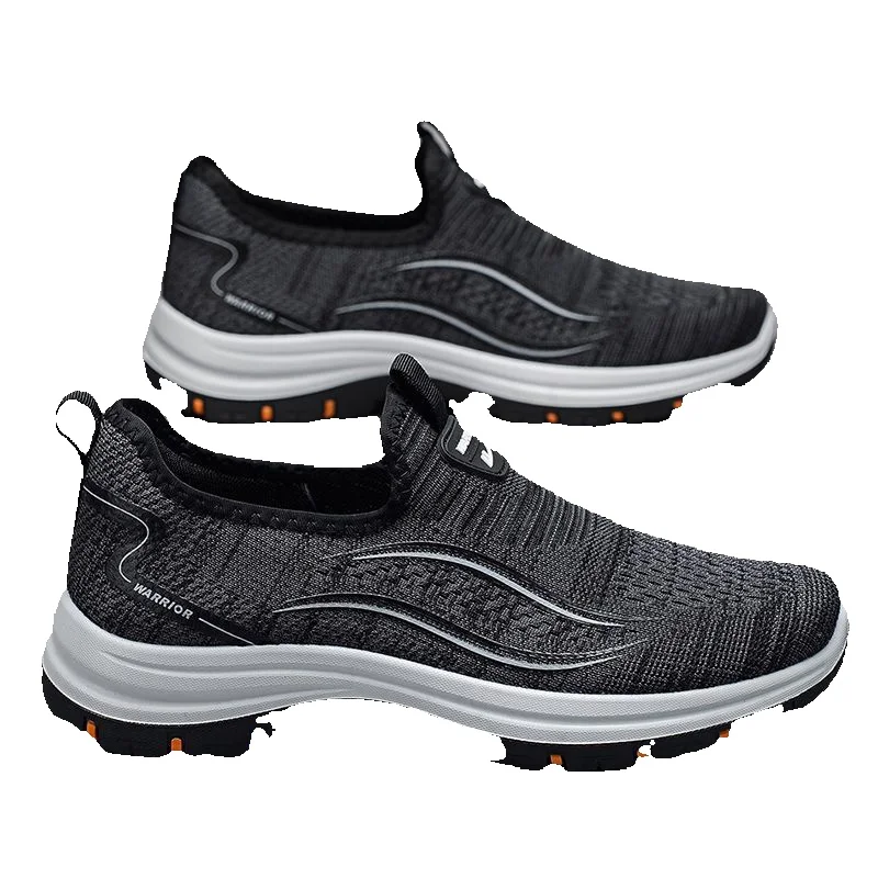 Spring And Summer Breathable New Model Of "Dad Shoes" With Soft Soles, Old Beijing Cloth Shoes, Mesh Slip-on Shoes For The Elderly, Men's Shoes_vogvips.com