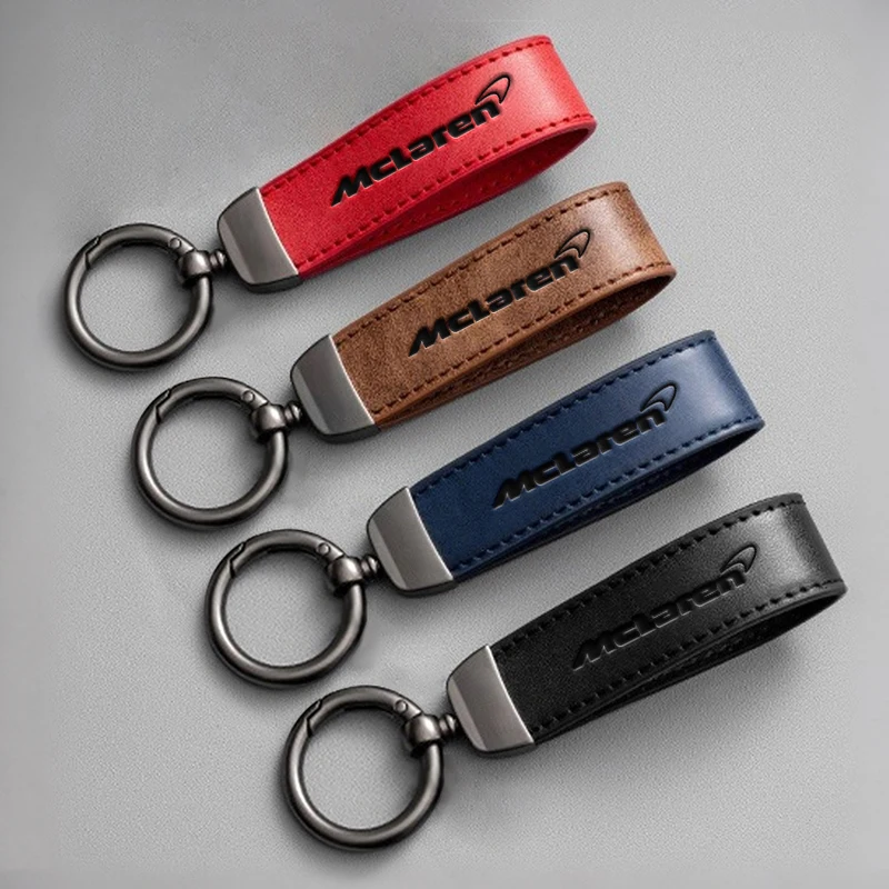 Nuevo Llavero de Cuero Suede, Cordón para Llaves, Regalo para Mclaren 720S GT 570 600LT 540C P1, Accesorios de Alcántara