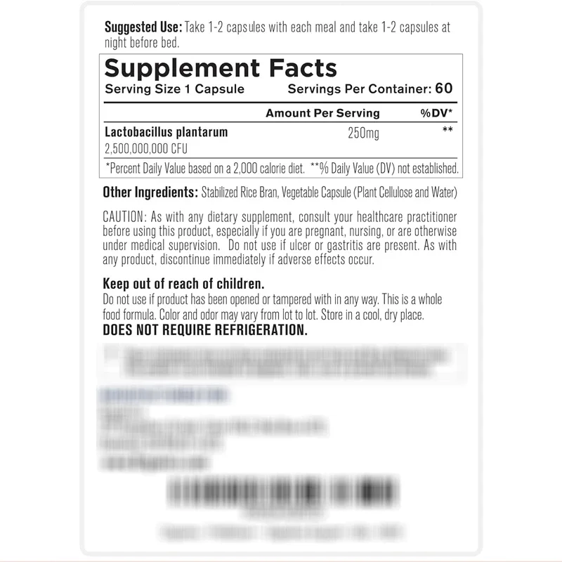Probiotic Supplement, Daily Probiotics for Men and Women, Promoting Digestive Health, Immune Support, Gluten Free, Non GMO