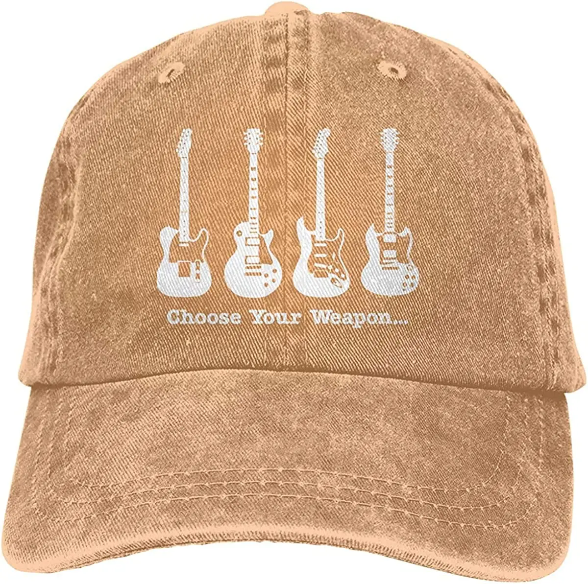 Wybierz broń muzyka gitara granatowa baseballowy Unisex czapka taty klasyczna regulowana czapka sportowa cztery pory roku czapki na co dzień