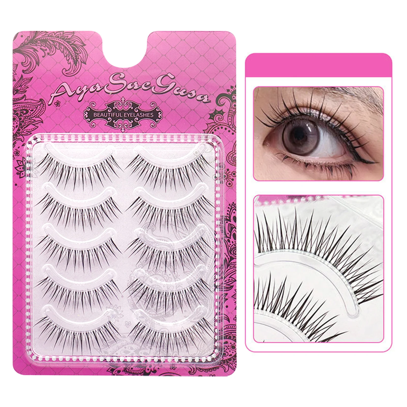 Cílios Postiços Naturais Efeit - Eyelash Extension Cat Eye Wispy avaliação e preço