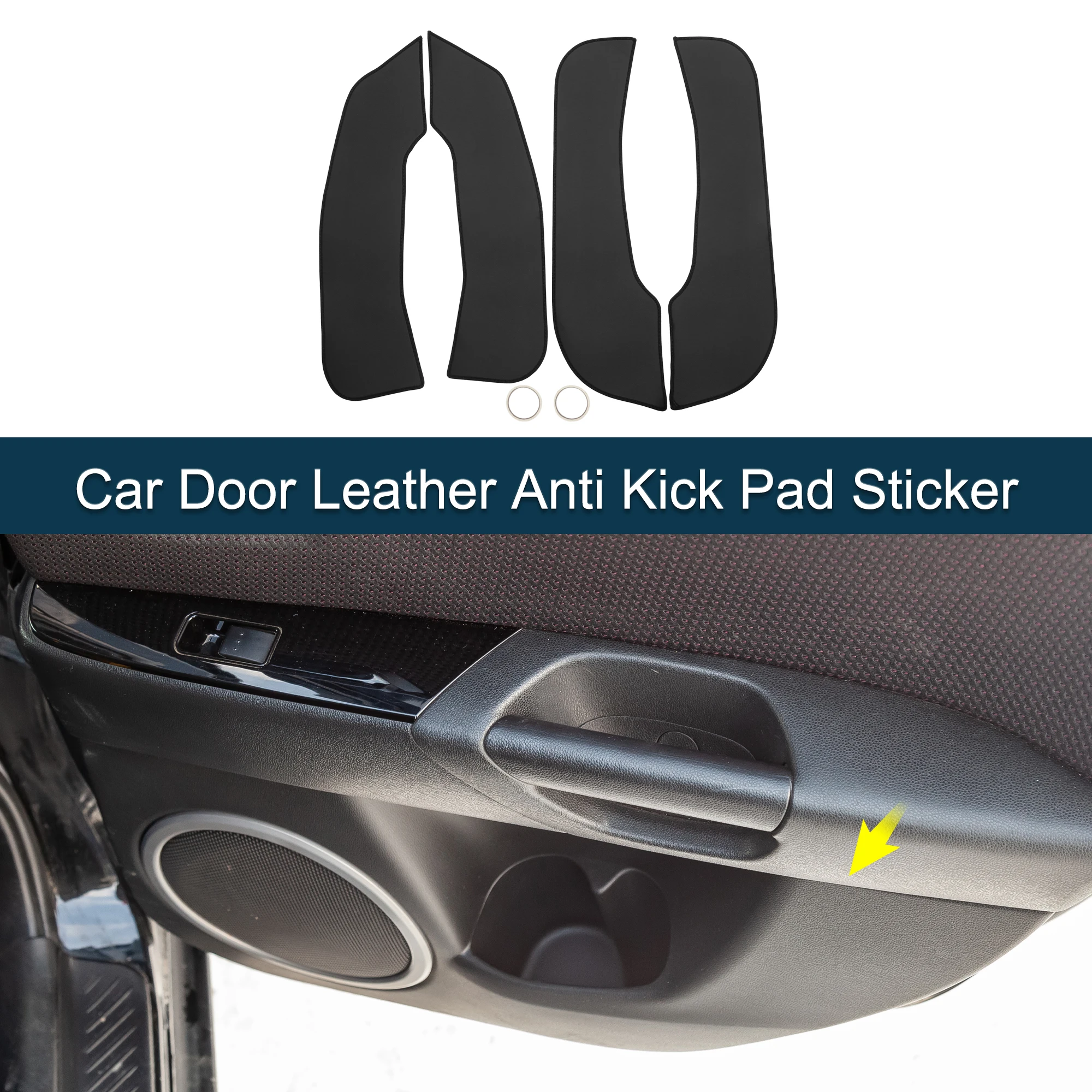 

UXCELL Car Door Leather Anti Kick Pad Sticker for BMW 6 Series Gran Turismo GT 630