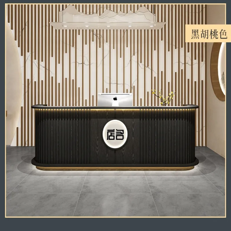 

Ретро дугообразный бар, стойка регистрации, магазин одежды, стойка регистрации, элитный салон красоты, офисная мебель, ресетка ZY40JDT