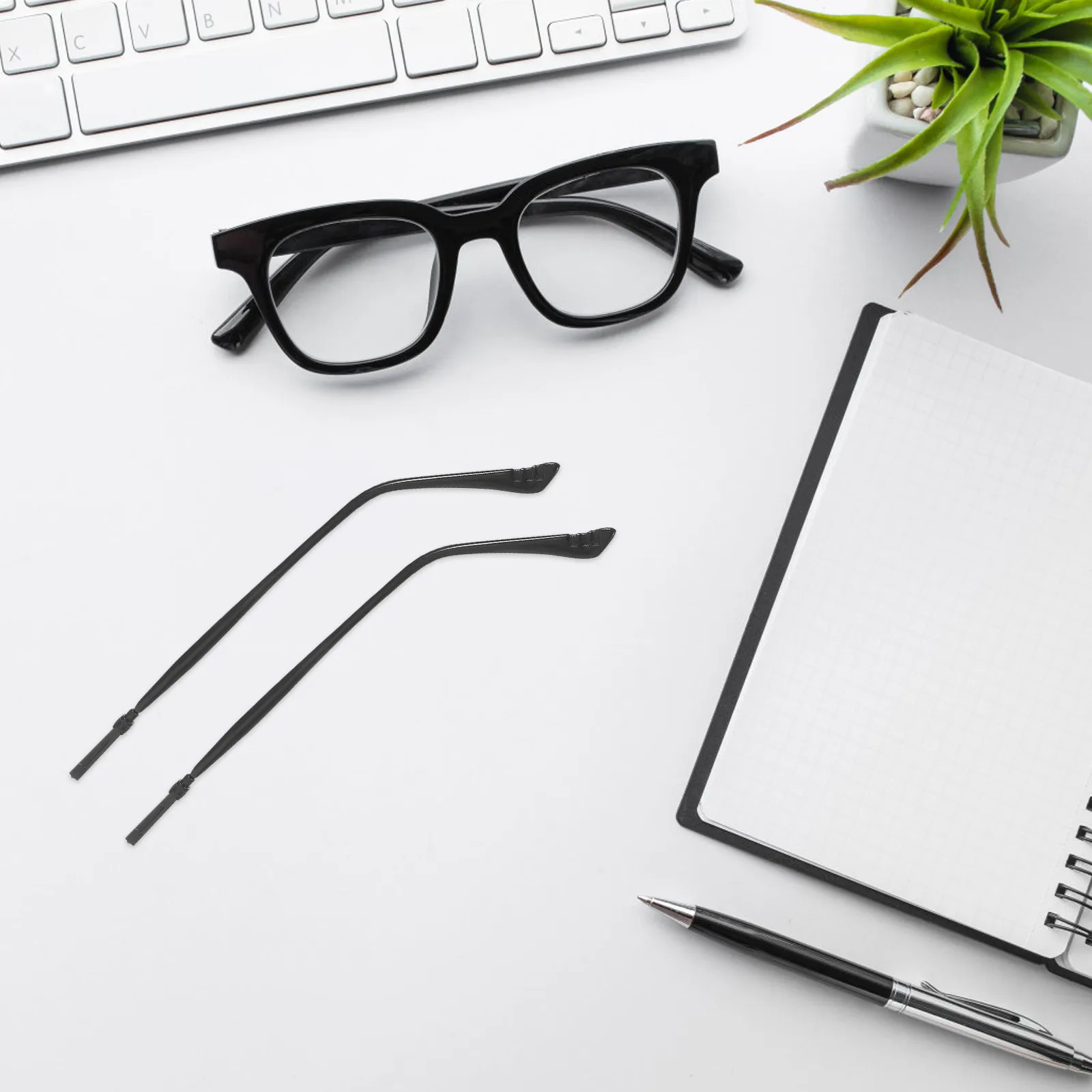 

1 пара металлических сменных дужек для очков, универсальные, надежно фиксирующие, для ремонта очков, устойчивые к царапинам