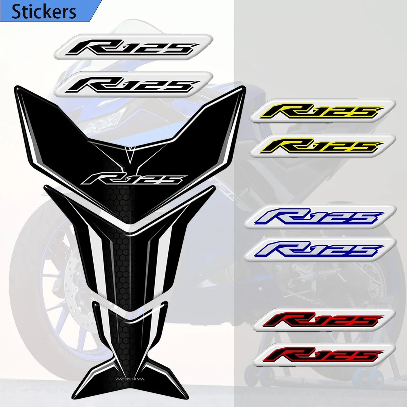 

For Yamaha YZF R125 R 125 Tank Pad Protector Decal Stickers TankPad Motorcycle 2014 2015 2016 2017 2019 2020