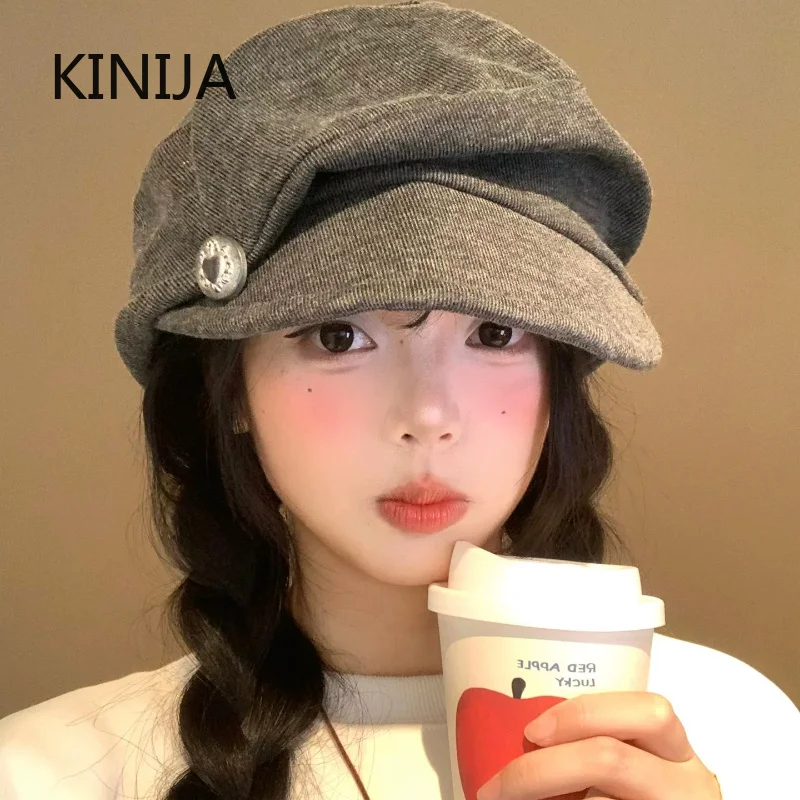 Soft Warmer Hats Pleated Octagonal Caps Trendy Cloud Beret Cap Fashion Women Hat Useful Outdoor Decor Winter Cap
