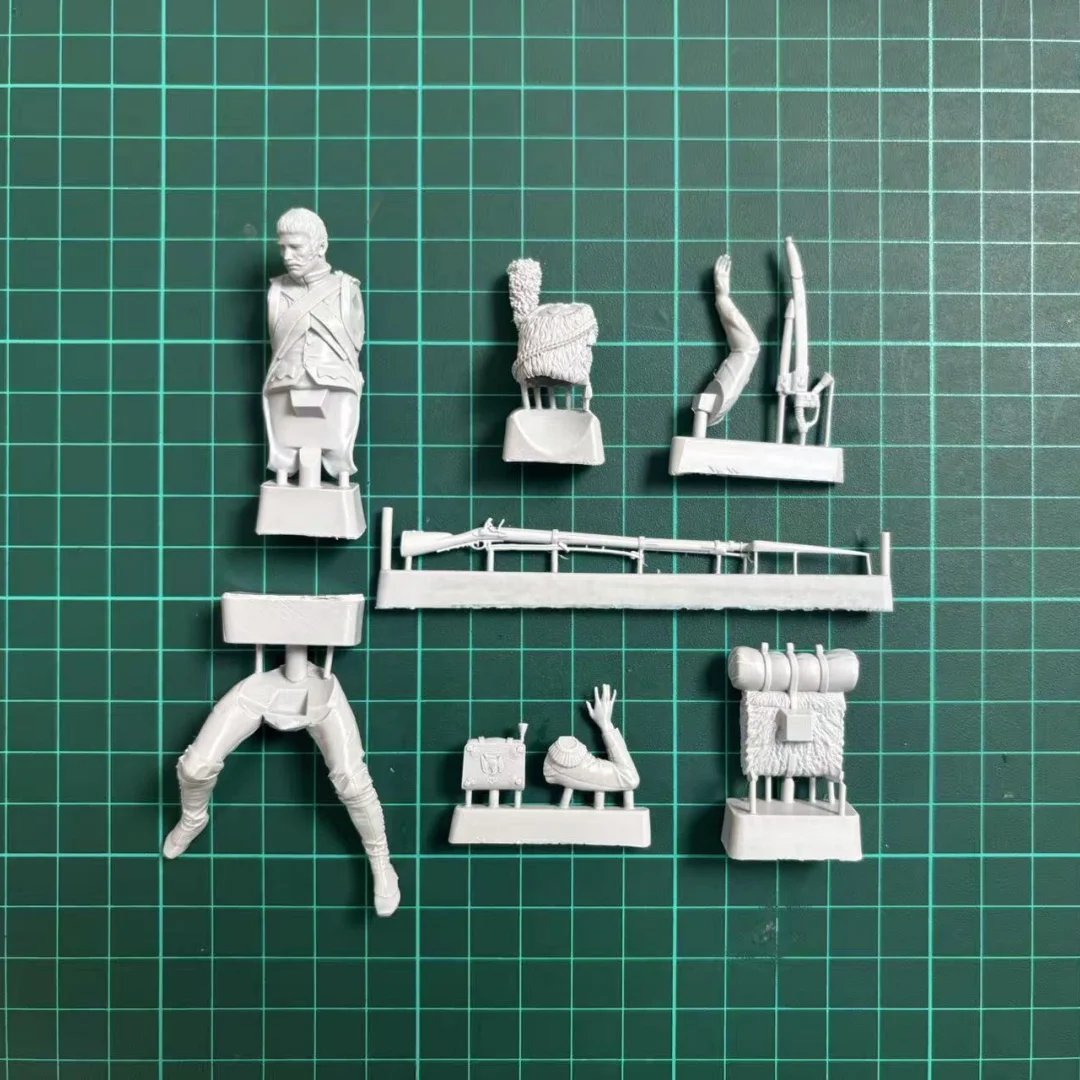 75MM 樹脂製未塗装モデルキット、軍事をテーマにしたフランス帝国衛兵負傷者榴弾兵未組立・未塗装 GK