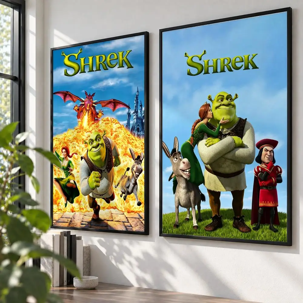 movie Shrek Poster HD Poster Self Adhesive Waterproof Wall Art Print Bedroom Living Room Modern Decor Gift