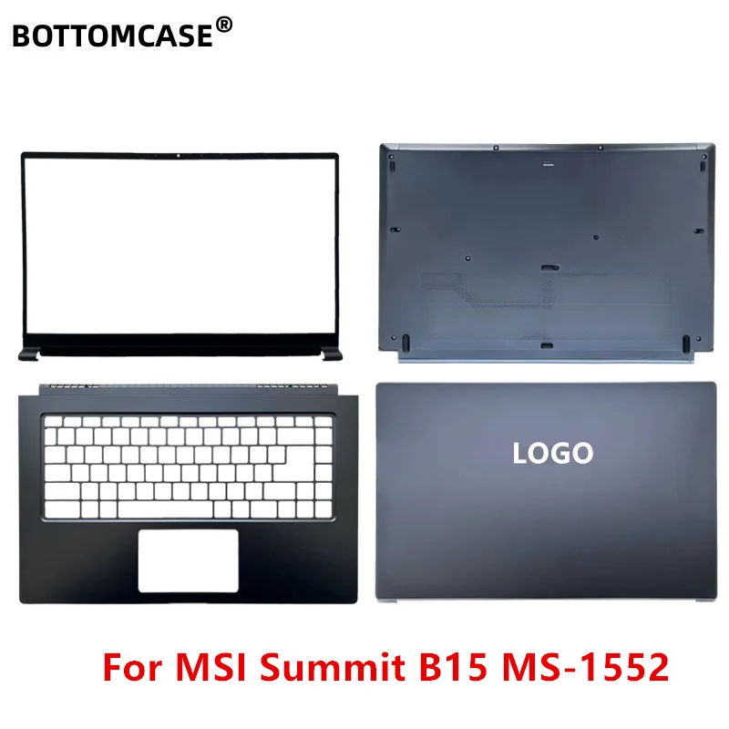 BOTTOMCASE NOVOS Laptops Para MSI Summit B15 MS-1552 LCD Capa Traseira/Bisel Frontal/Palmrest/Capa Inferior Laptop Computer Case