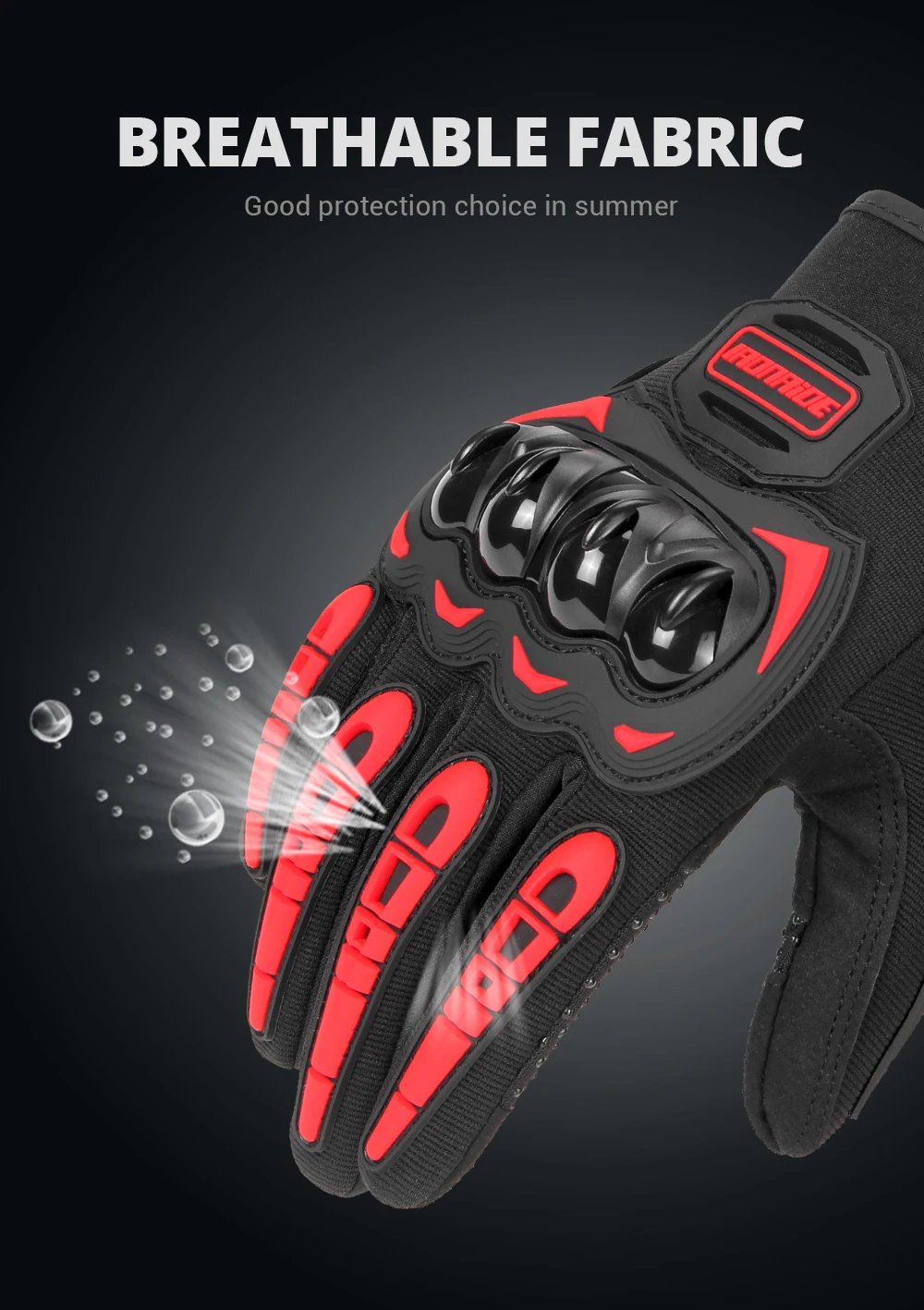 Motorrad Handschuhe Sommer Wasserdichte Touchscreen Voll Finger Handschuhe Schutz Anti-herbst Guantes Moto Nicht-slip Reiten Handschuhe – Detail 6