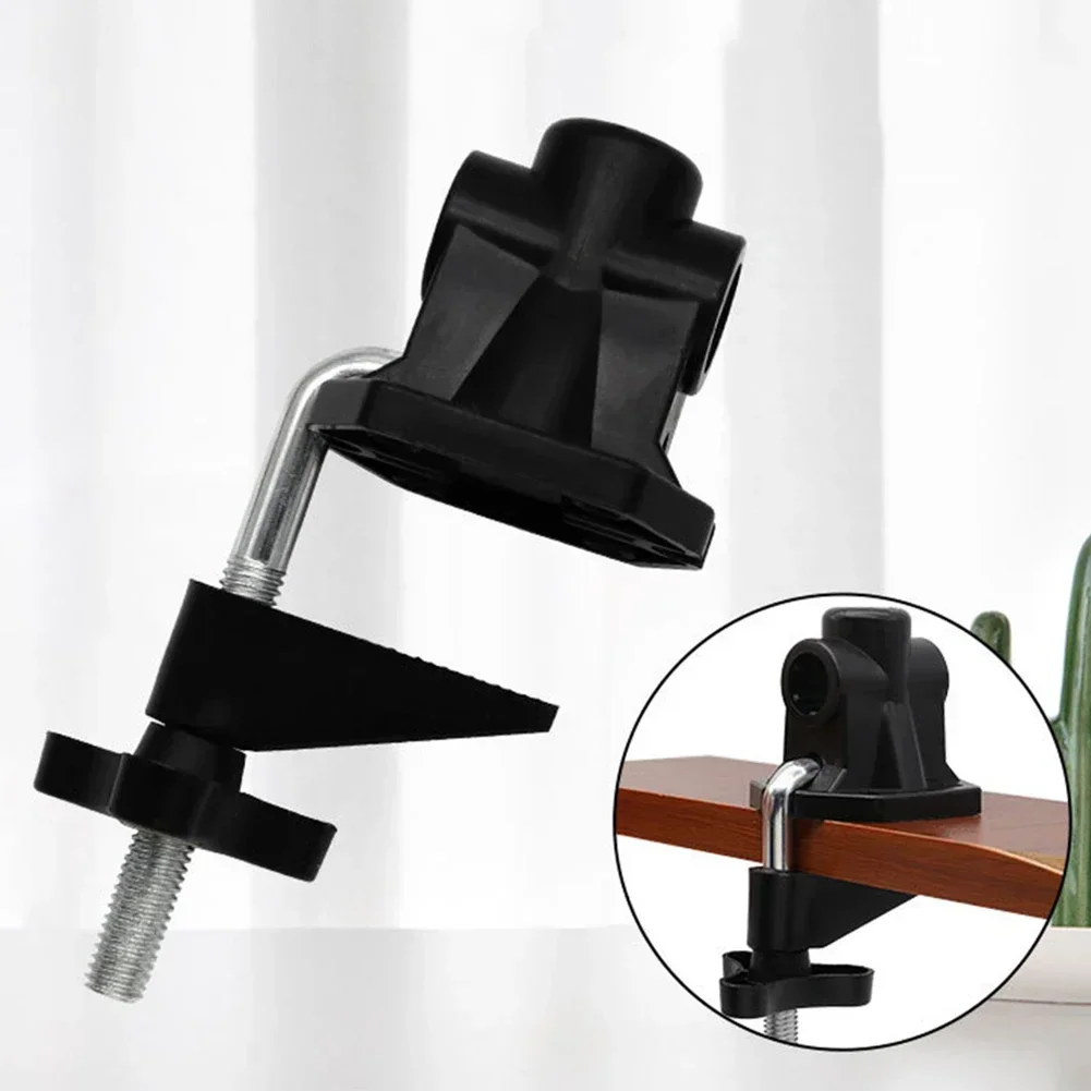 

1pc Portable Desktop Stand Clip Bracket Clamp Non-Slip Bracket Clamp Metal For Microphone Desk Lamp Mic Stand Accessories