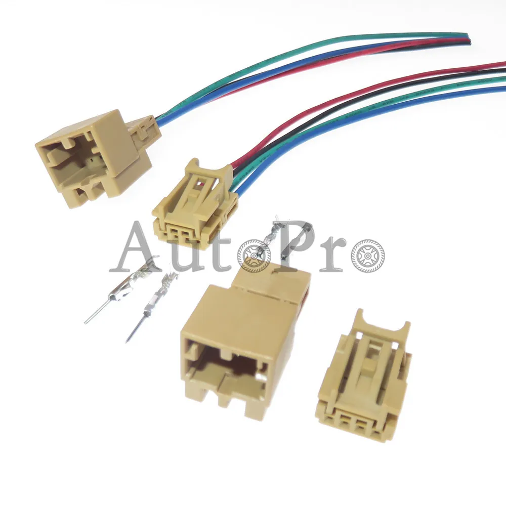 1 Set 4 Hole 1241194-2 1670988-2 8K0972994A 8K0973754A AC Assembly Car Background Light Rearview Mirror Wire Plug For VW Audi