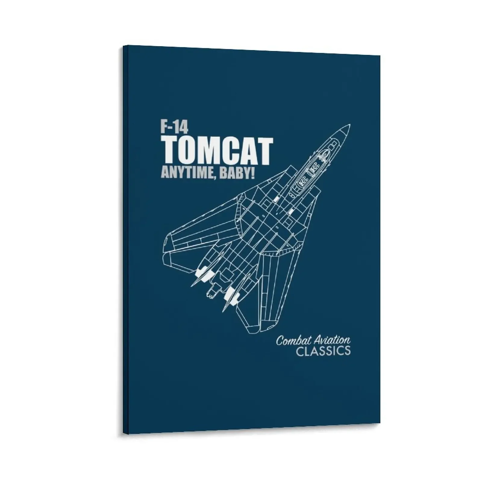 F-14 Tomcat Blueprint Canvas Painting anime decoration decorative wall canvases posters anime