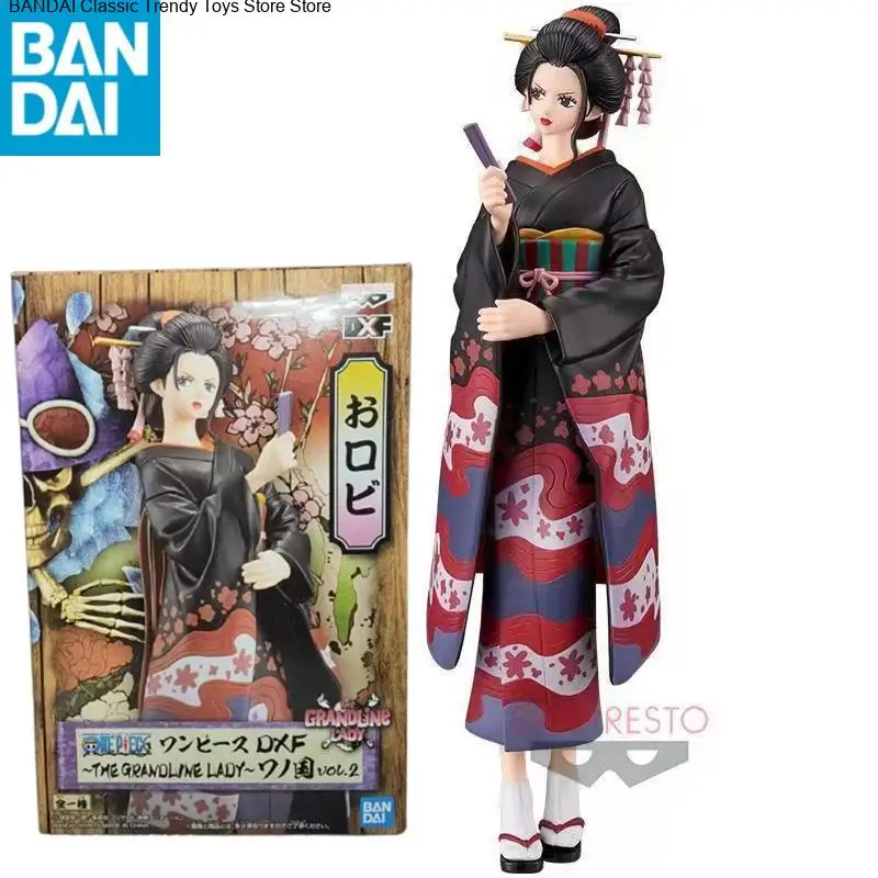

In Stock BANDAI Original Banpresto Figuarts DXF ONE PIECE Nico Robin Wano Country Geisha Anime Figure Birthday Present Toy Gifts