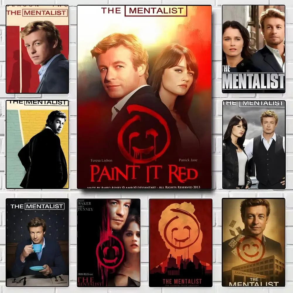 TV Series The Mentalist Poster Modern Wall Art for Bedroom Living Room Cafe Bar Aesthetic Home Decor Gift