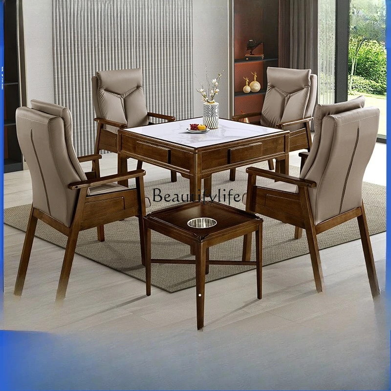 

Bass mahjong machine Automatic modern dining table Dual-purpose mahjong table