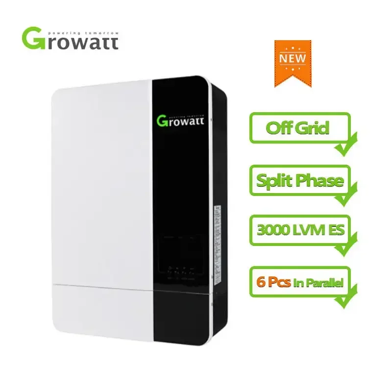 Growatt Off Grid SPF 3000TL LVM-ES For Backup Power And Self-Consumption Application Integrated  Solar Inverter