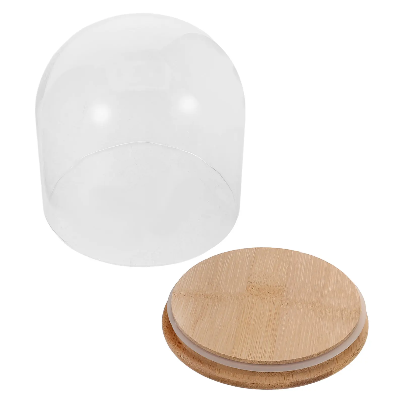 

Glass Dome Display Case with Stable Base - Transparent Cloche Cover for Preserved Flowers Dust Free Showcase Aesthetic Room