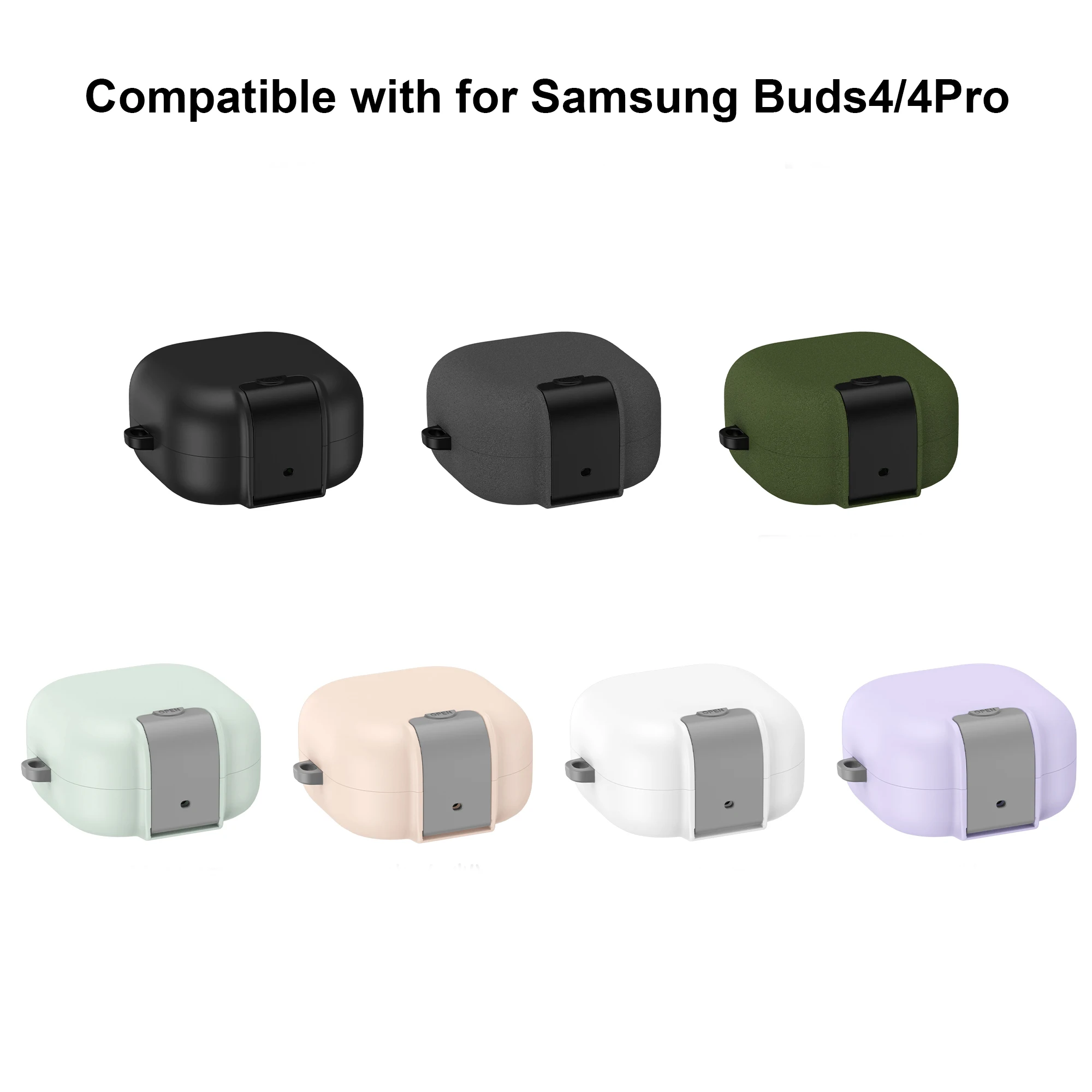 

New for Samsung Buds4/buds4Pro Wireless Earbuds cover for Samsung Buds 4/buds 4Pro Shockproof Shell Case Protective Sleeve