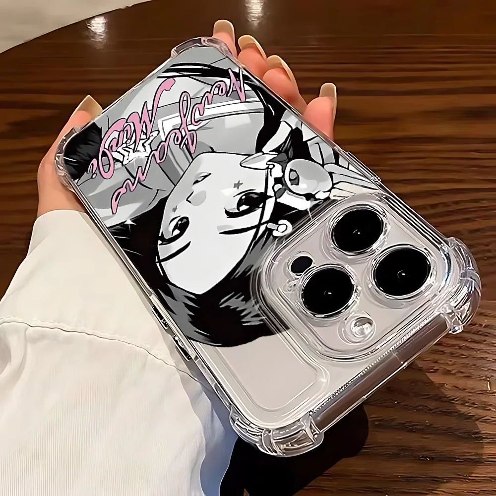 Star Girl – coque de téléphone en jean, dessin animé coréen, pour IPhone 16 15 14 13 12 11 Mini Pro