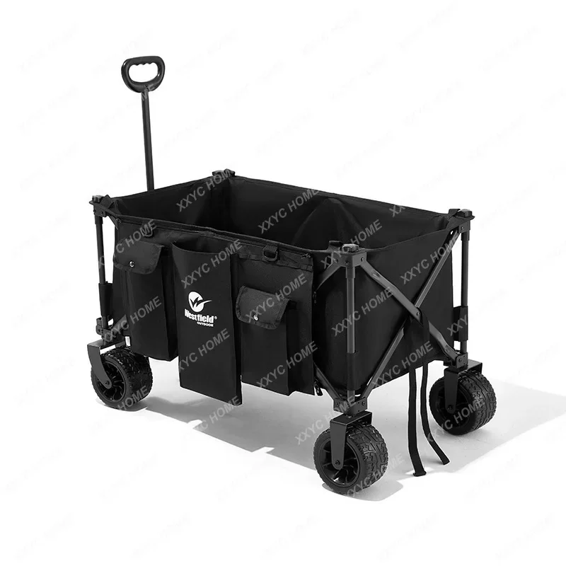 Camper Stall Folding Trolley Large Camp Car Camping Trailer Outdoor Picnic Car