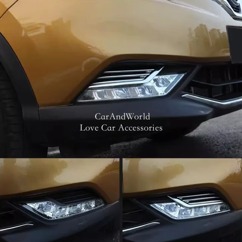 

Для Nissan Qashqai J11 2014-2017 передняя противотуманная фара, накладка на переднюю противотуманную фару, ABS Chrome, аксессуары для автостайлинга