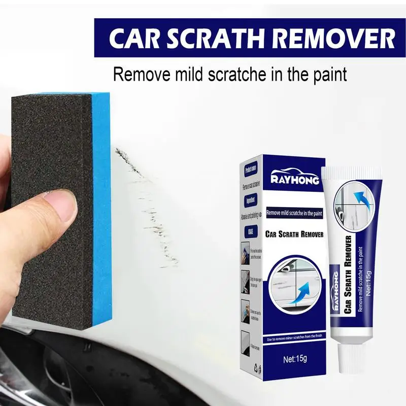 Car Scratch Repair Agent Car Polisher Scratch Remover With Sponge 15g Paint Restore Scratch Repair Agent Repairing Auto Polisher