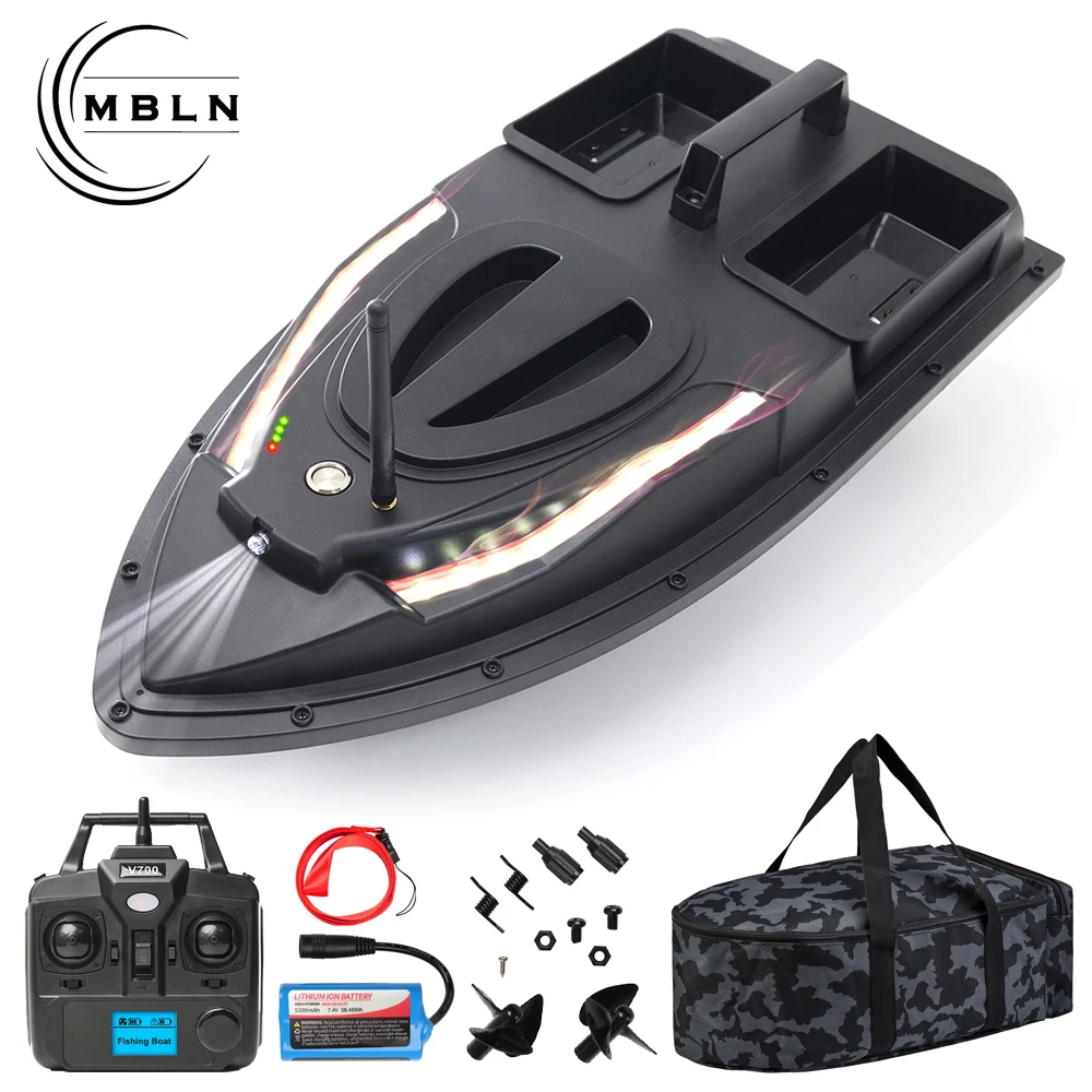 Marca, barco de cebo de pesca, motores duales, luz trasera de dirección, Control de crucero, capacidad de carga de 1,5 kg, corrección automática de ganado, alerta de batería baja - imagen 3